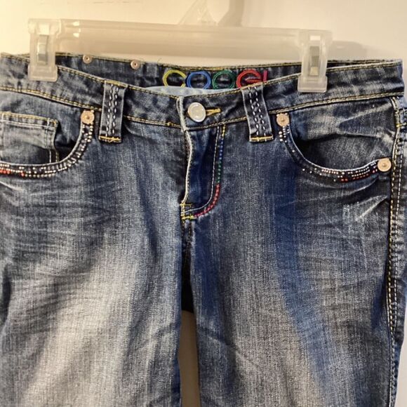 Coogi Vintage Y2K Straight Leg Jeans Men’s Light Wash Blue Denim Retro - Picture 6 of 15